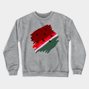 Watermelon Brushwork Crewneck Sweatshirt